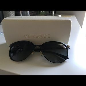 Versace Black Polarized Glasses